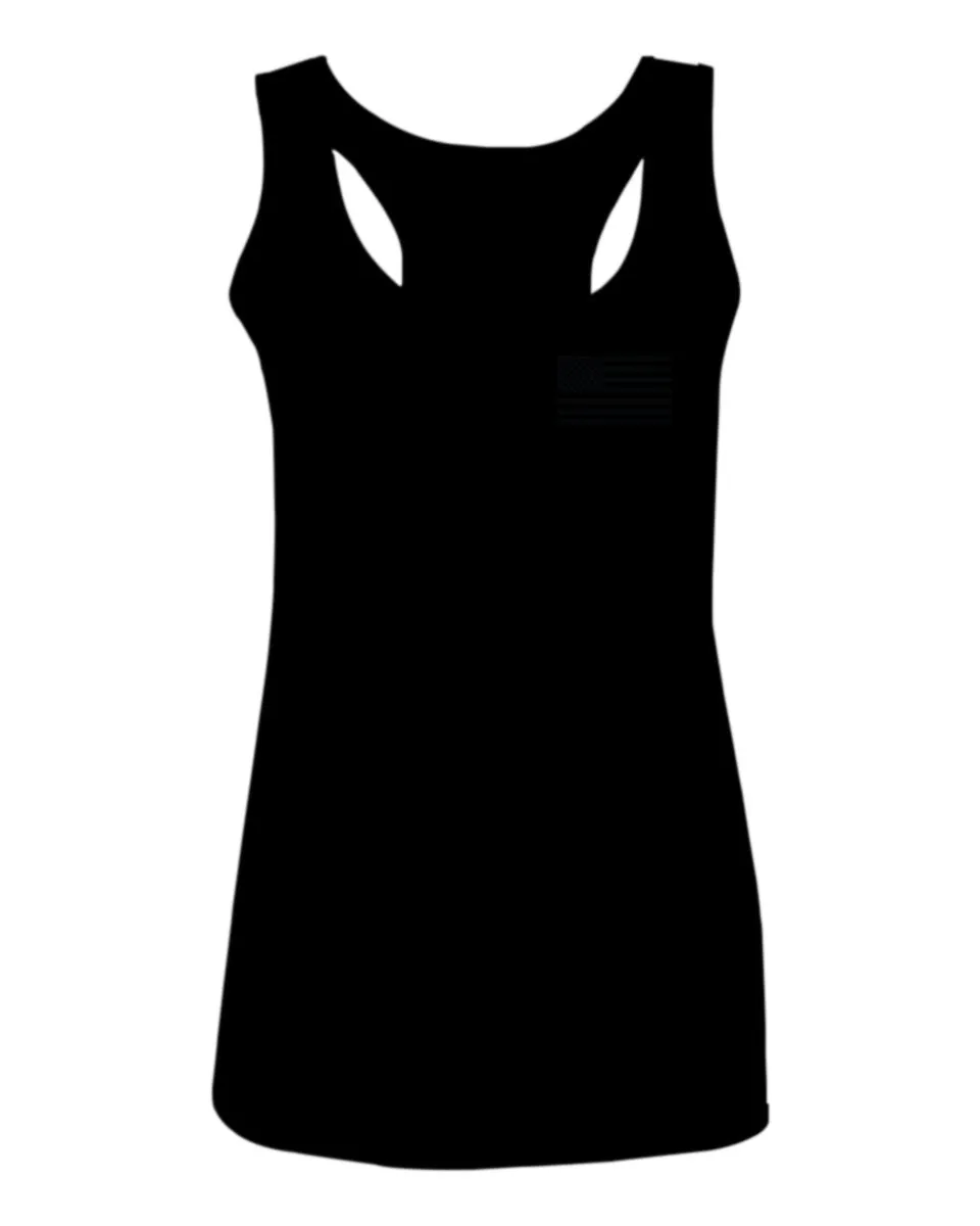 American Flag United States of America Military Army Marine us Navy women's Tank Top Racerback