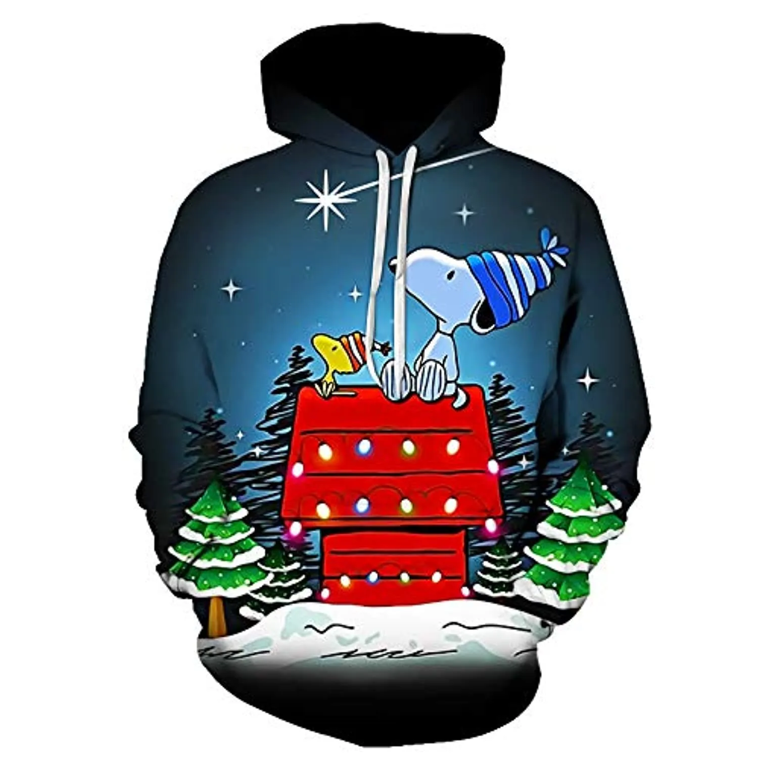 Cartoon Snoopy Hoodies - Teens 3D Long Sleeves Pullover Sweatshirt