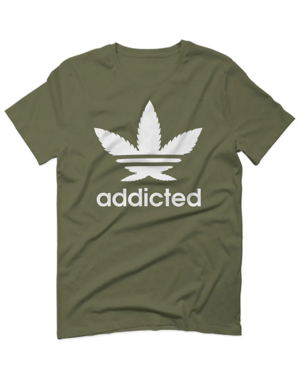 Cool Marijuana Weed Leaf Stoner Day high Pot For men T Shirt