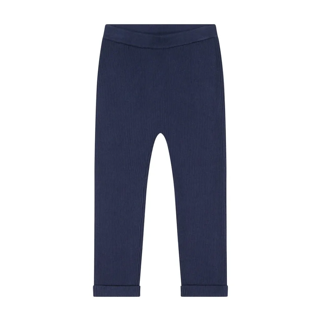 Cotton Navy Sweater Leggings