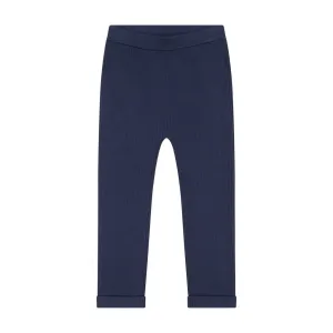 Cotton Navy Sweater Leggings