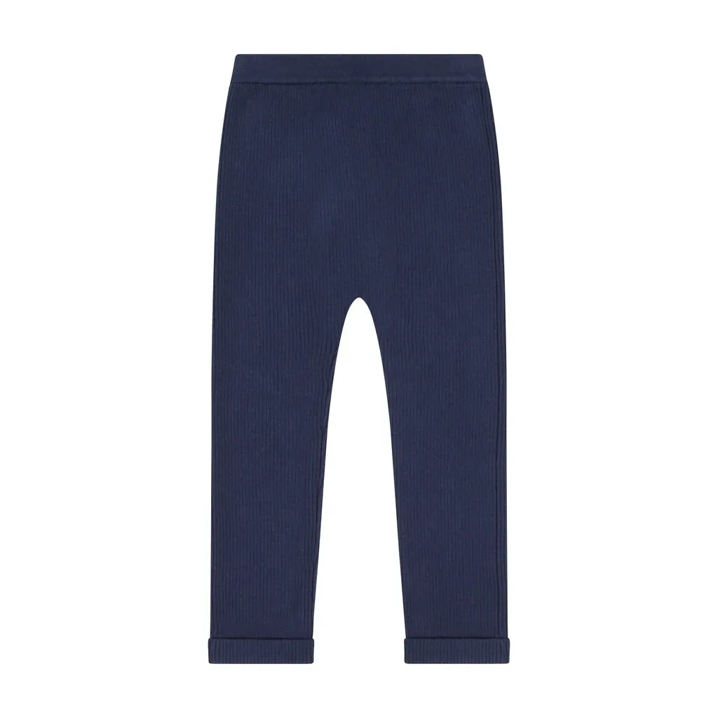 Cotton Navy Sweater Leggings