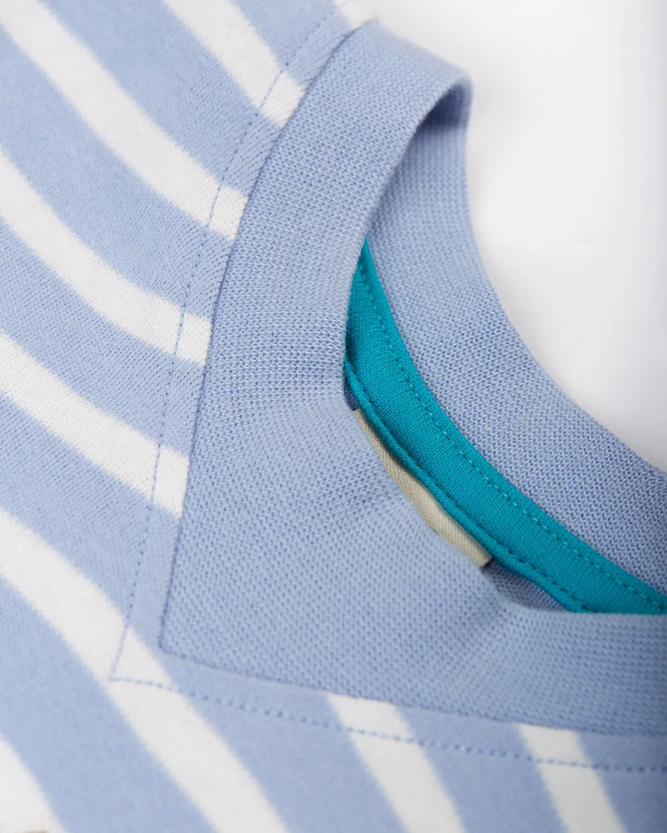 Frugi Easy On Tee Lavender Breton Flowers