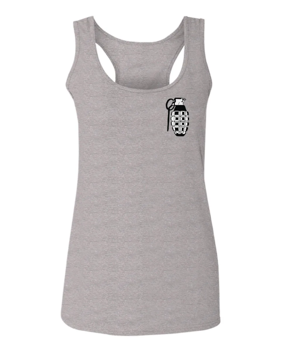 Grenade Guns Second Amendment American Rights Weapons Military  women's Tank Top sleeveless Racerback