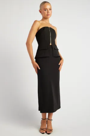Molly Midi Skirt Black