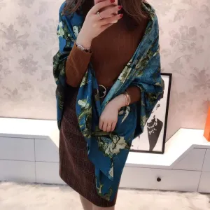 New Fashion Pashmina Van Gogh painting almond blossom silk scarf