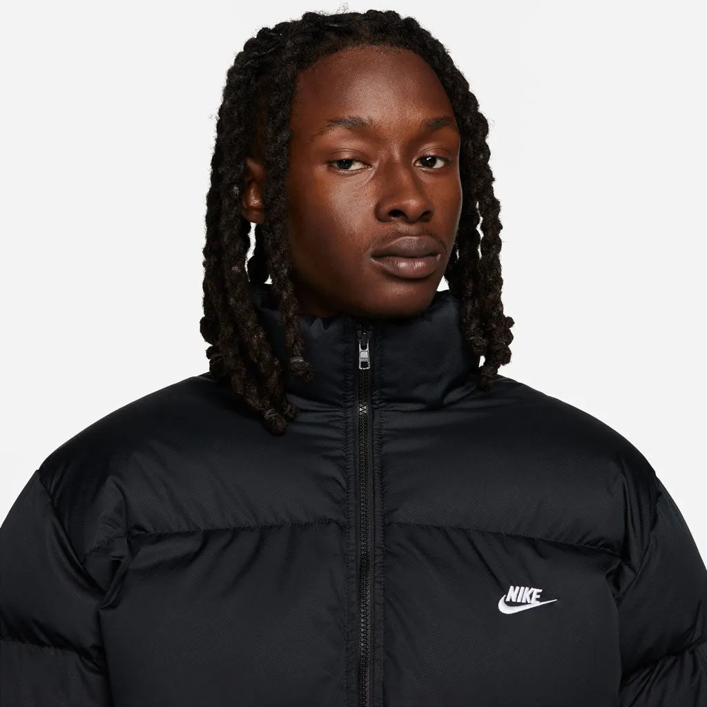 NIKE SPORTSWEAR CLUB PUFFER JACKET - BLACK/WHITE
