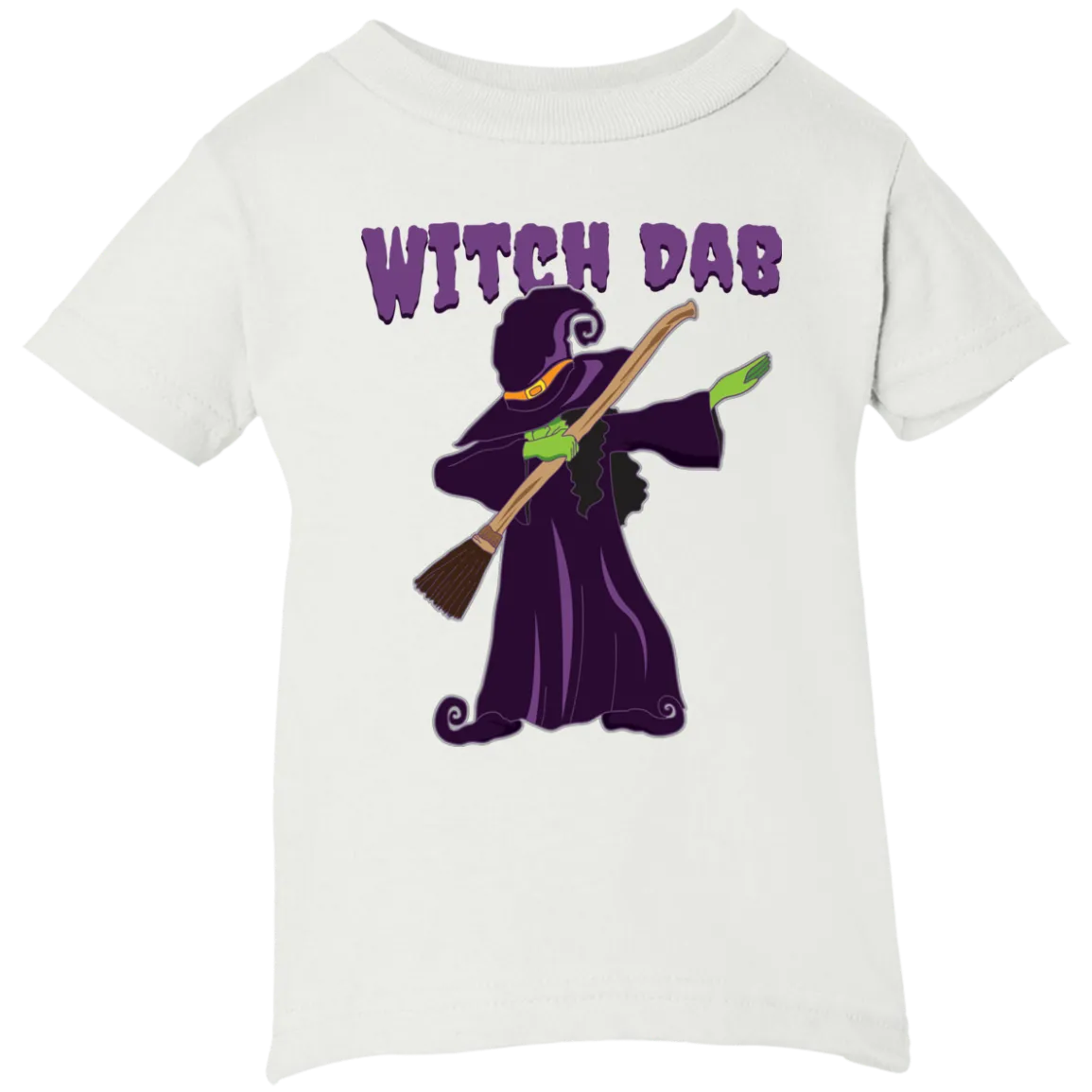 Trendy Witch Dab T-Shirt Halloween Tee (Infants)