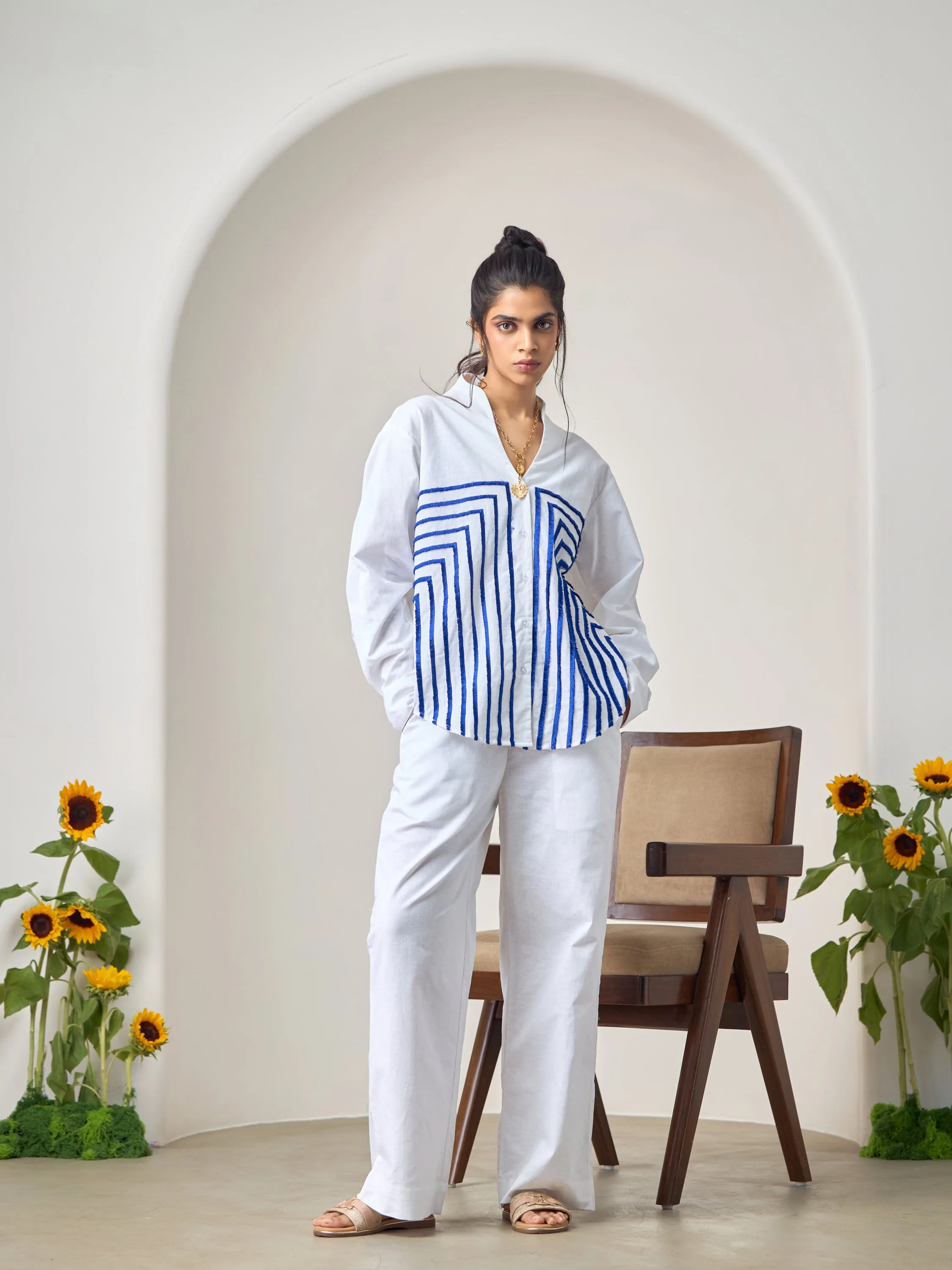 White Wave Pant